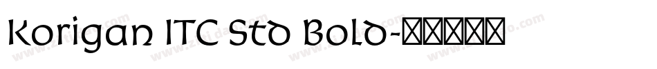 Korigan ITC Std Bold字体转换
